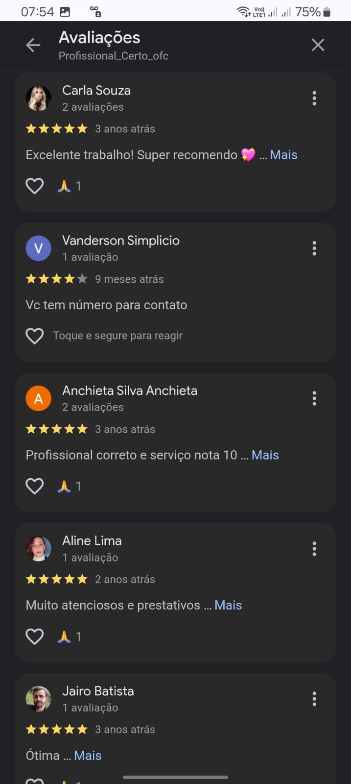 Captura de tela do depoimento