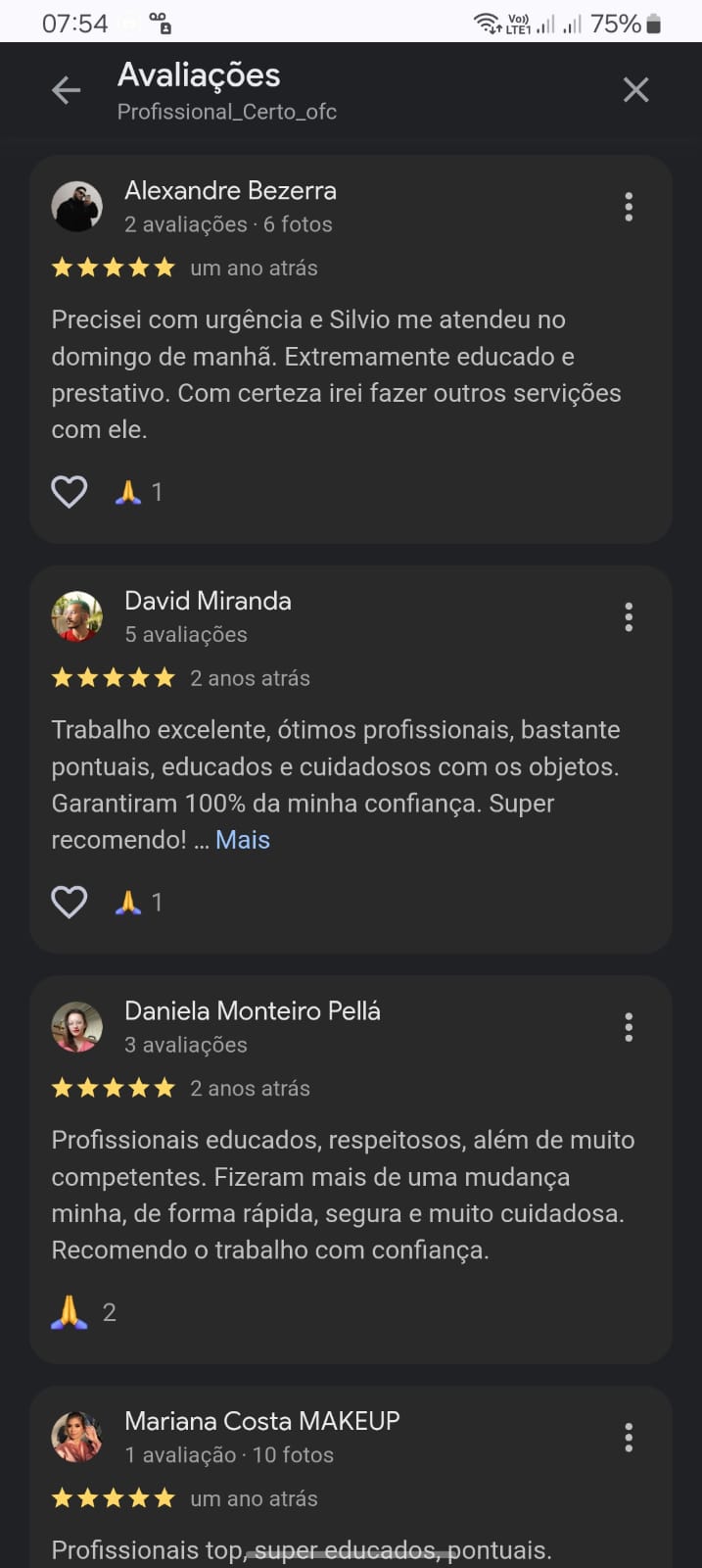 Captura de tela do depoimento